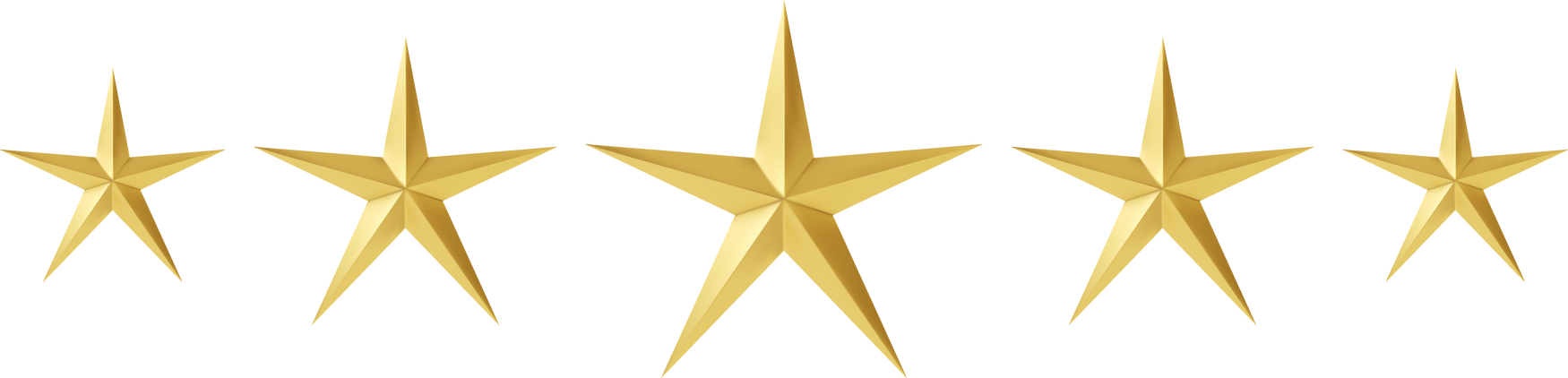 3D Gold Stars